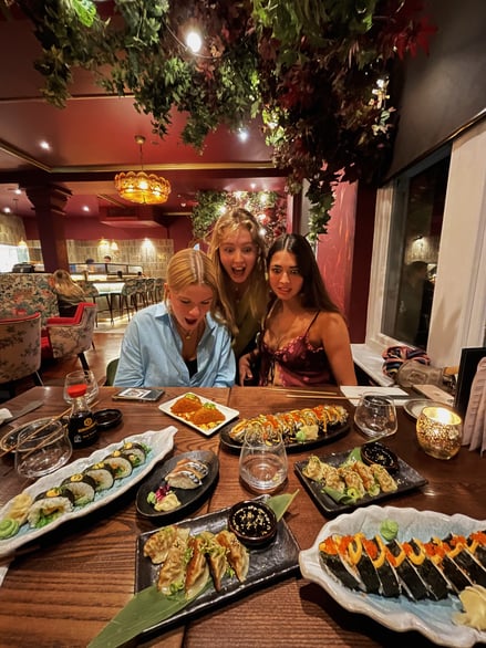 Sushi meal in stylish Bristol restaurant