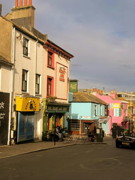 An image of some shops and buildings in Brighton