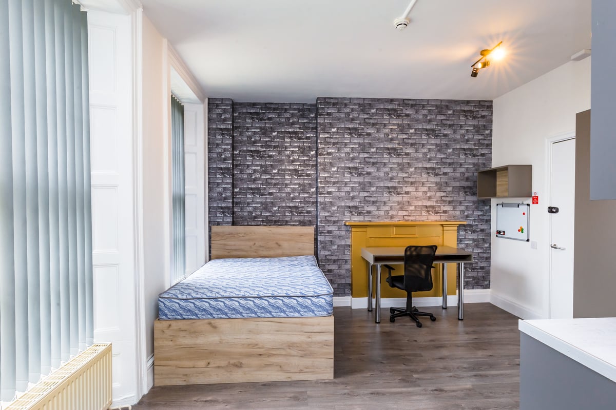 1 bed student studio to let Leazes Terrace, Newcastle Upon Tyne