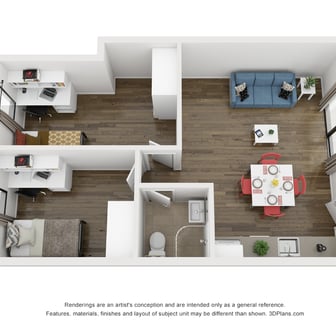 Standard Two Bedroom Shared Apartment - Image 1