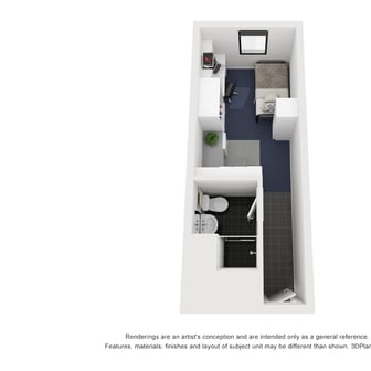 Studio Apartment with Kitchenette - Image 1