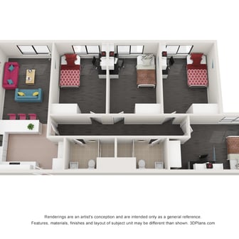Standard 4 Bedroom Shared Apartment - Image 1
