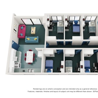 Standard 6 Bedroom Shared Apartment - Image 1