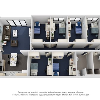 South Six Bedroom Shared Apartment - Image 1