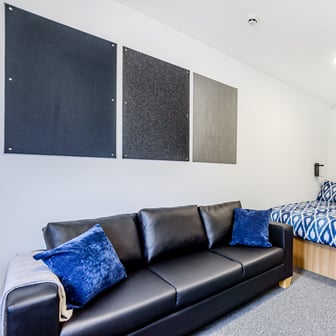 Bedroom and living space