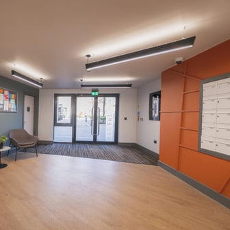 Reception and postboxes