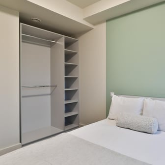 Bedroom and wardrobes