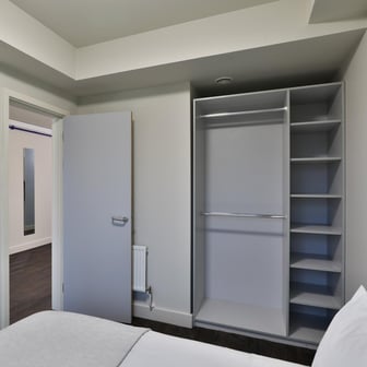Bedroom and wardrobes