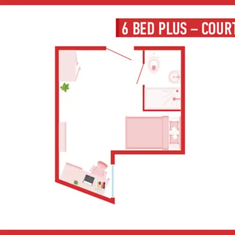 6 Bed En-suite Plus - Courtyard View - Image 2
