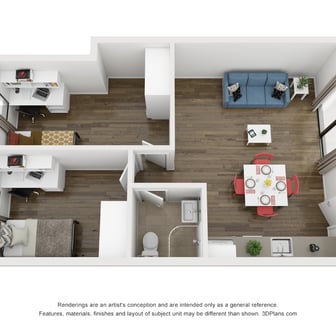 Standard Two Bedroom Shared Apartment - Image 1