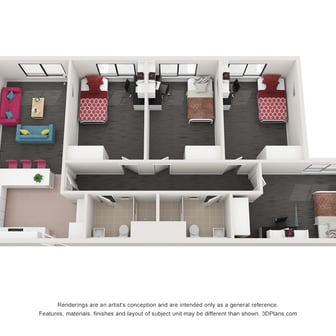Standard 4 Bedroom Shared Apartment - Image 1