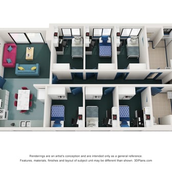 Standard 6 Bedroom Shared Apartment - Image 1