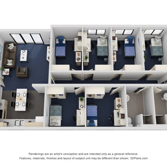 South Six Bedroom Shared Apartment - Image 1