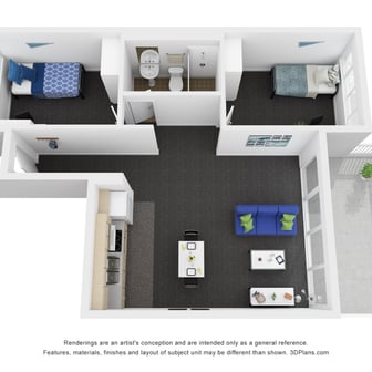 North Two Bedroom Shared Apartment - Image 1
