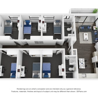 Premium Six Bedroom Shared Apartment - Image 1