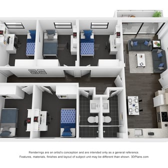 Premium Five Bedroom Shared Apartment - Image 1