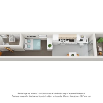 Superior Studio Apartment with Balcony - Image 5