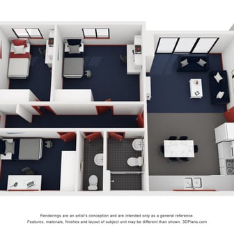 Lakeside 3 Bedroom Shared Apartment - Image 1