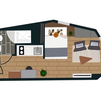 Cosy 2 Mid-century Modern - Image 1