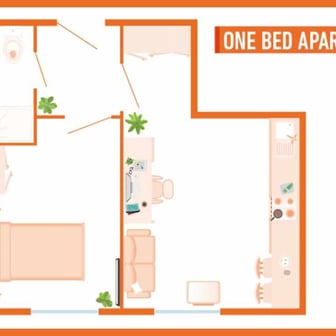 One Bed Apartment - Image 2