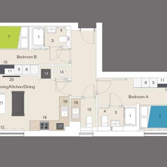 Upper Deluxe 2 Bedroom Apartment - Image 4