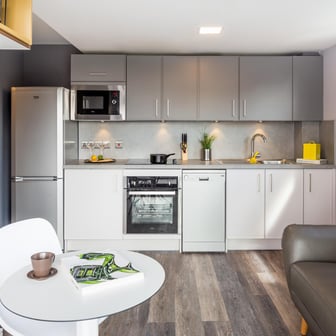 Kitchen and personal chill out space