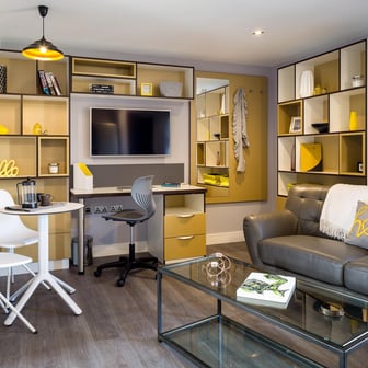 Open plan living space