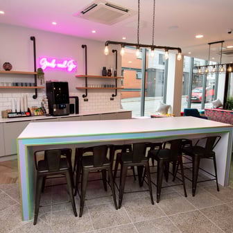 Grab and Go breakfast area