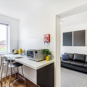 Dining and living space