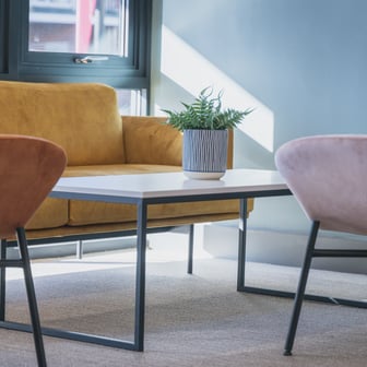 Reception area seating