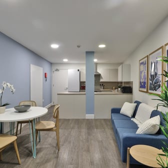 Shared kitchen/living space