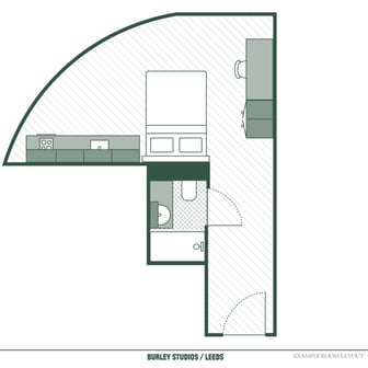 Premium Studio Layout at Burley Studios