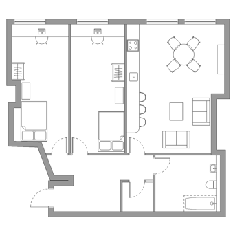 Gold 2 Bed Apartment