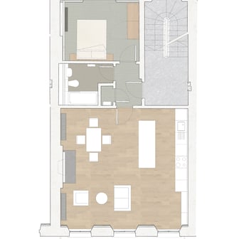 One Bedroom Premium Flat A (For Couples - Image 3