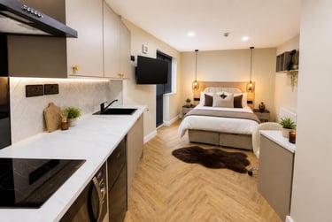 1 bed house, Raddlebarn Court - Room 1 - GFR Studio, Selly Park, Birmingham, B296HE - Image 2