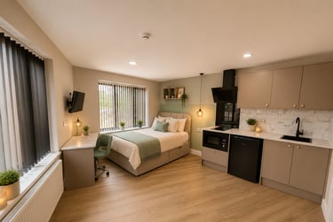 1 bed house, Raddlebarn Court - Studio Room, Selly Park, Birmingham, B297AT - Image 4