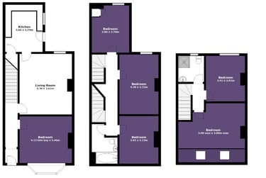 1 bed house, Pershore Road - Room 5, Selly Park, Birmingham, B297NR - Image 10