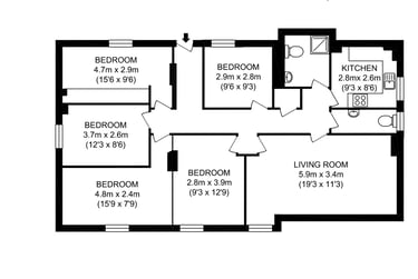 5 bed flat, St. Davids Hill, St davids, Exeter, EX44BE - Image 8