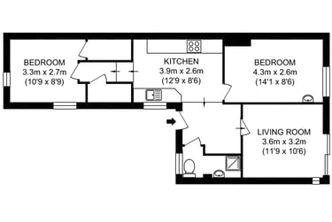 2 bed flat, St. Davids Hill, St davids, Exeter, EX44BE - Image 7