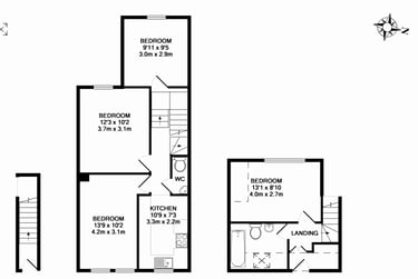 4 bed flat, Park Road, Near university, Kingston, KT26DE - Image 8