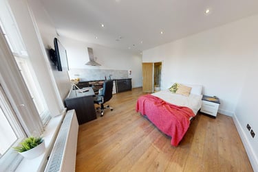 1 bed studio, London Road, Victoria Park, Leicester, LE21ND - Image 1