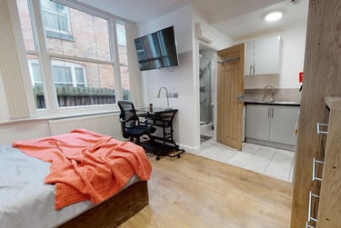 1 bed studio, London Road, Highfields, Leicester, LE21ND - Image 3