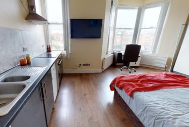 1 bed studio, London Road, Victoria Park, Leicester, LE21ND - Image 3