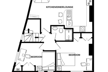 2 bed flat, Green Park Avenue, Mutley, Plymouth, PL46PG - Image 15