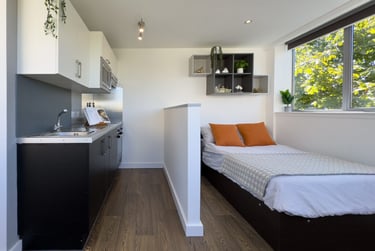 1 bed studio, Armada House Superior Corner Studio (students), Plymouth, PL11LB - Image 9