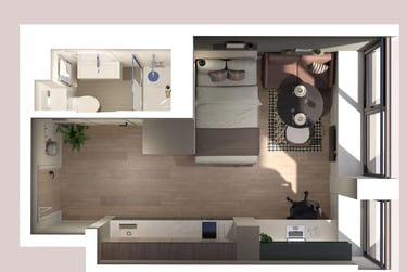 Premium Studio at Haus, 12 Calthorpe Road,, Edgbaston, Birmingham, B151QZ - Image 5