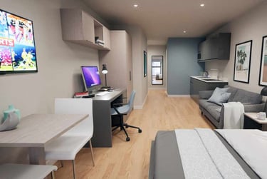 Large Studio at Boutique Student Living - Exeter, 10 Blackboy Road, St James, Exeter, EX46SG - Image 1