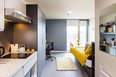 7th Floor Studio at Element, Flats 101 to 808, 84 Cambridge Street, Hulme, Manchester, M156BS - Image 1