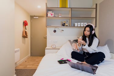 Bronze En-suite at LIV Student Sheffield, 131 Ecclesall Road, City Centre, Sheffield, S118HY - Image 1