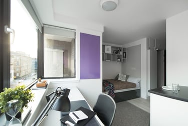 Premium Studio (Clifton House) at Clifton and Stewart House, 1 Clifton Place, City Centre, Glasgow, G37LD - Image 1